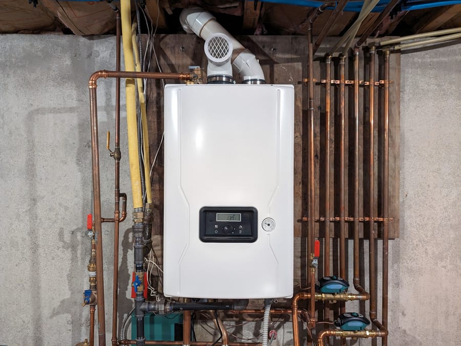 Tankless Combination Water Heater and Boiler.